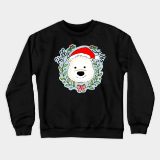 Holly Jolly! Christmas Polar Bear Crewneck Sweatshirt